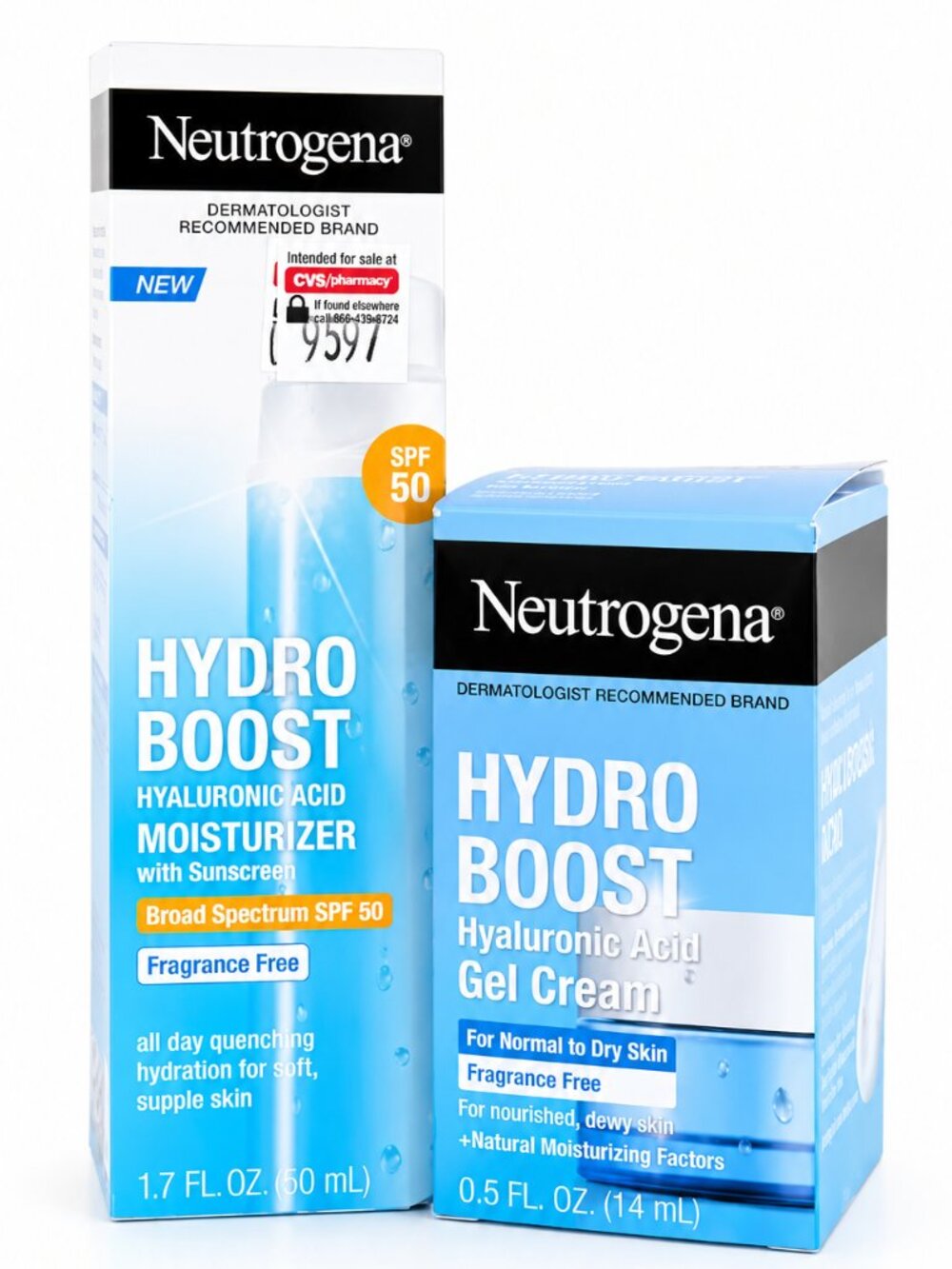 Neutrogena Hydro Boost Hydration Duo | SPF 50 + Gel Cream